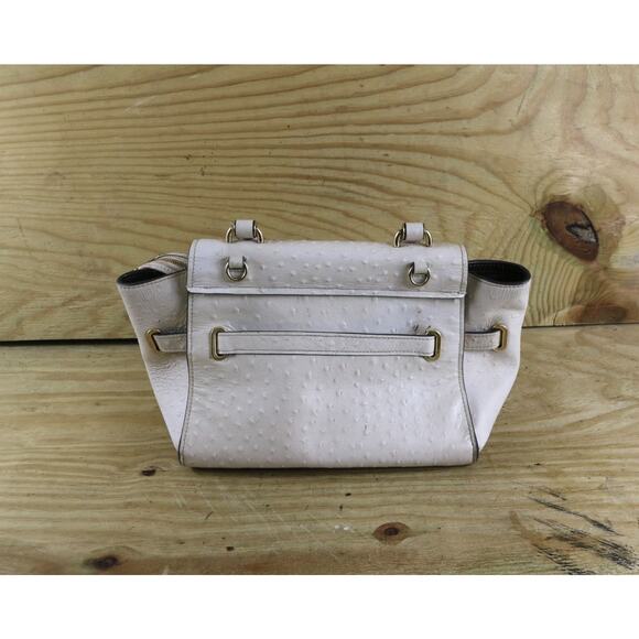 Coach Bag Women White Ostrich Print Blake Flap Carryall No Strap View Photos - Picture 2 of 16